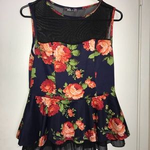 Floral sleeveless with flair